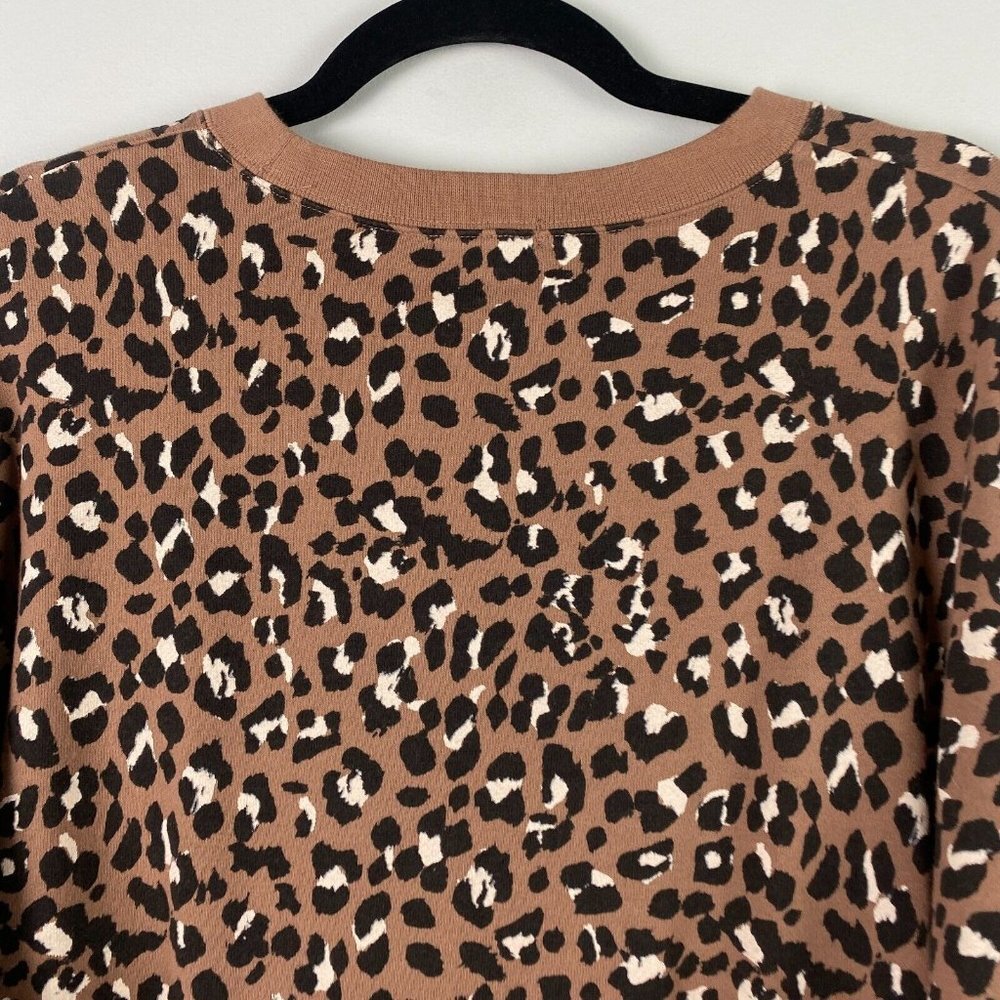 Rails Reeves Mountain Leopard Print Raw Hem Sweat… - image 7